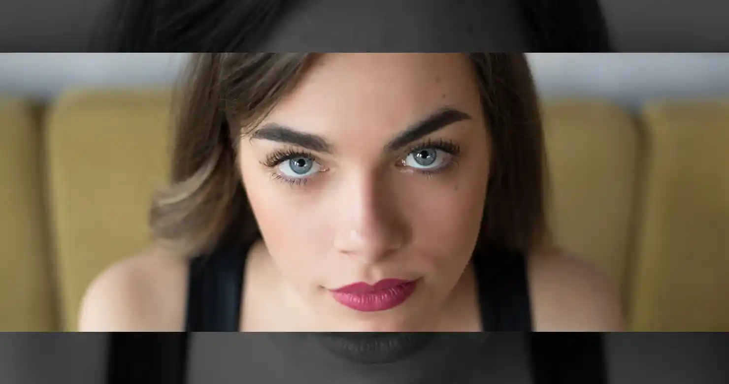 The same photograph after professional retouching
